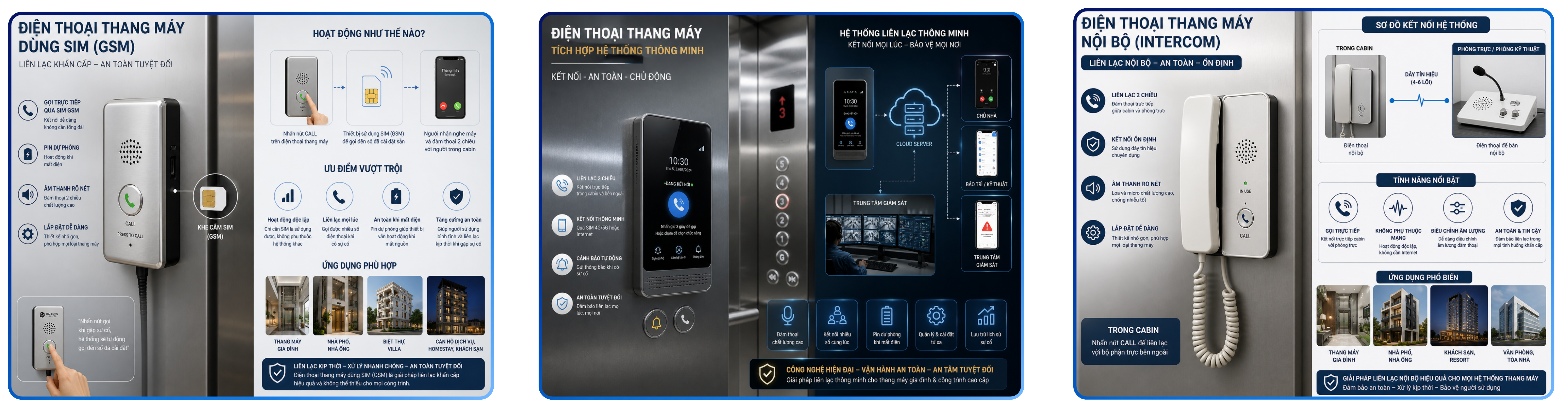 Điện thoại thang máy gia đình, thiết bị an toàn cần thiết